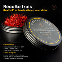 Safran en filaments Premium Safranwunder – récolté frais, qualité premium testée en laboratoire