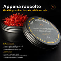Zafferano in pistilli Premium Safranwunder – appena raccolto, qualità premium testata in laboratorio